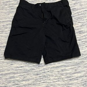 Black Flat Front Shorts